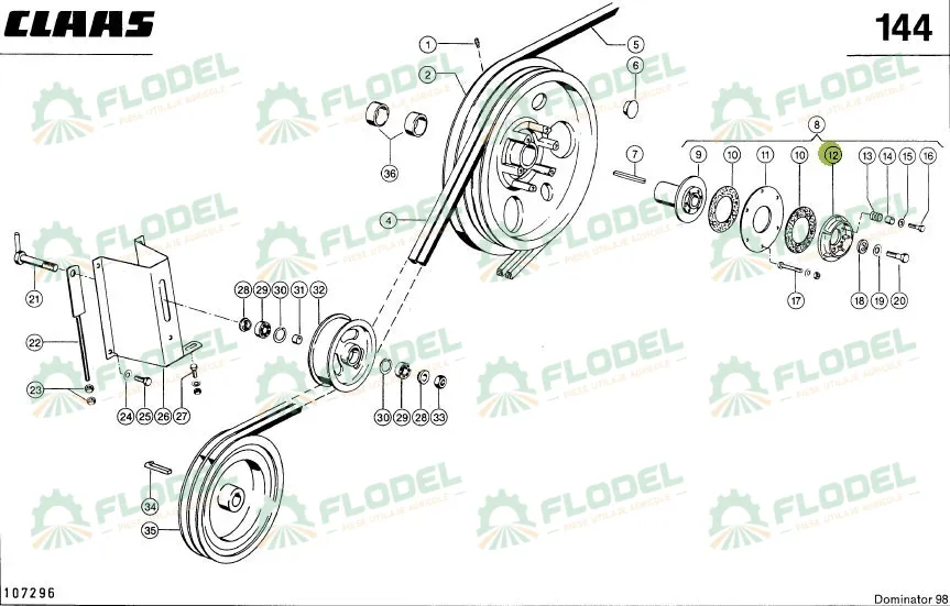 Flansa butuc CLAAS 670128