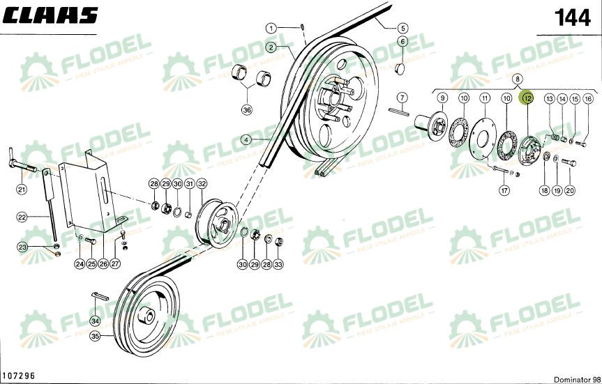 Flansa butuc CLAAS 670128