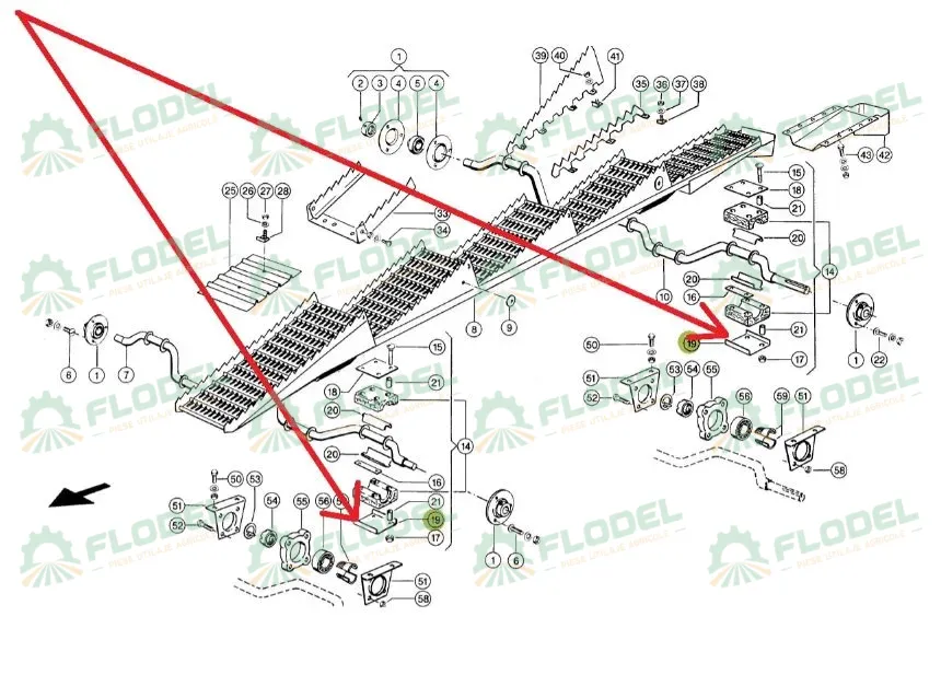 Tabla lagar cai CLAAS 618139