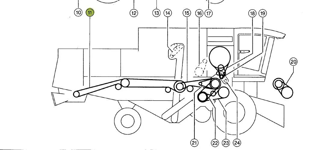 Curea tocator CLAAS 061361 GATES