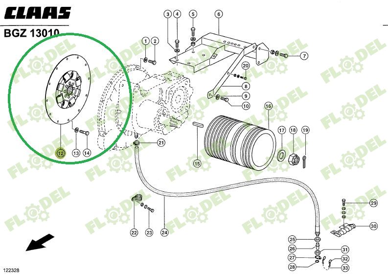 Disc ambreiaj DAMPER combina CLAAS 664711 SACHS