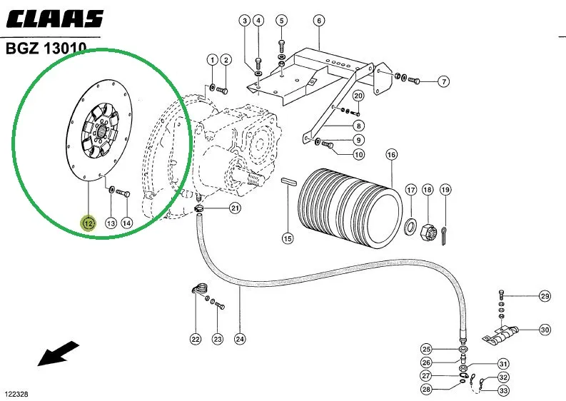 Disc ambreiaj DAMPER combina CLAAS 664711 SACHS