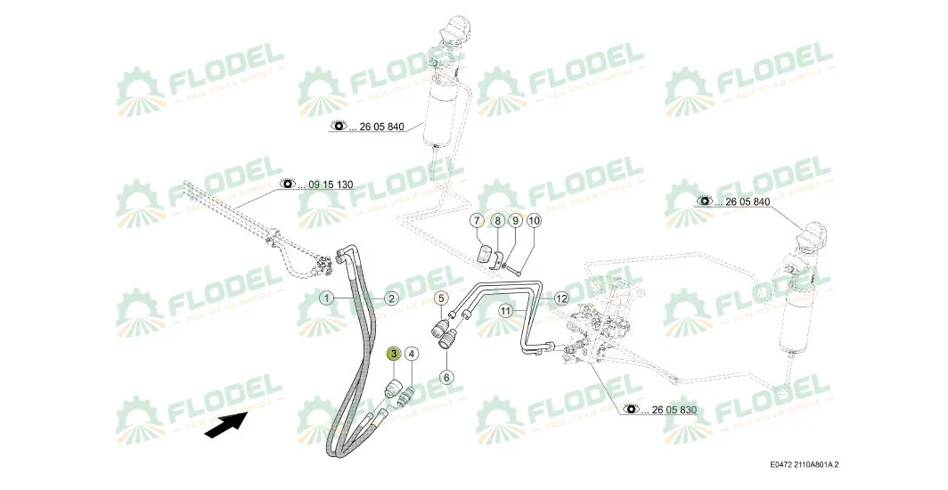 Cupla hidraulica CLAAS 738784 ORIGINAL CLAAS