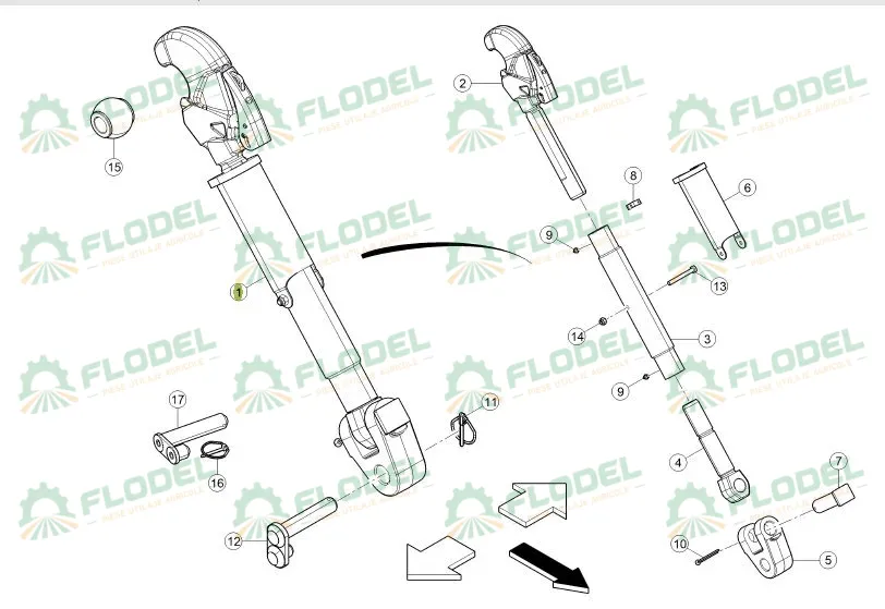 Tirant central tractor CLAAS 7700043360
