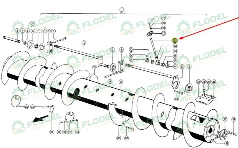 Deget escamotabil CLAAS 603759 205x16mm