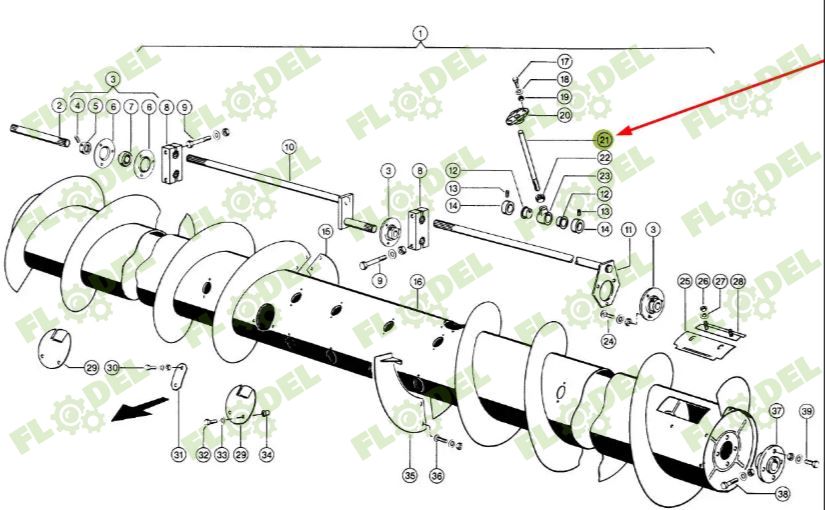 Deget escamotabil CLAAS 603759 205x16mm