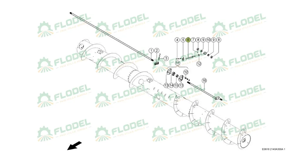 Deget escamotabil CLAAS 358344 16X275mm