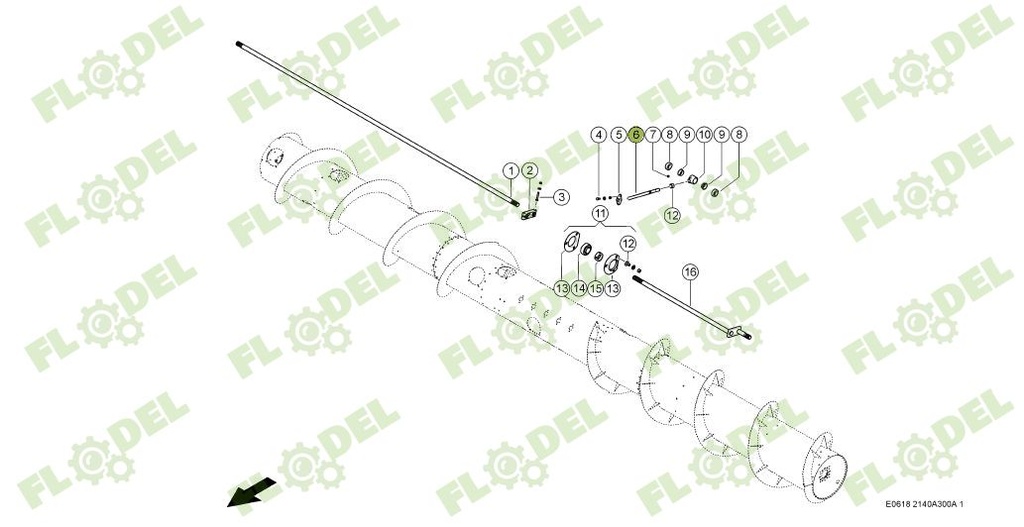 Deget escamotabil CLAAS 358344 16X275mm