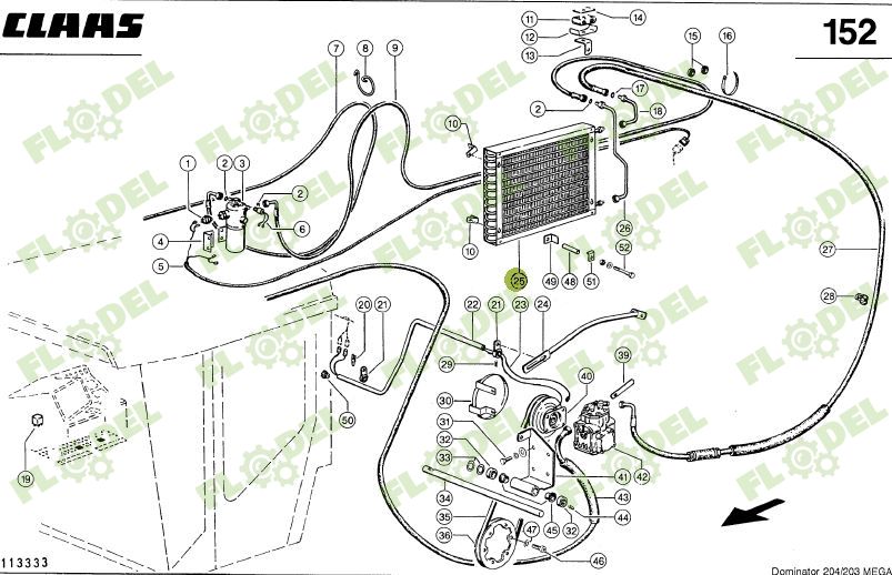 Condensator de aer condiționat 546003