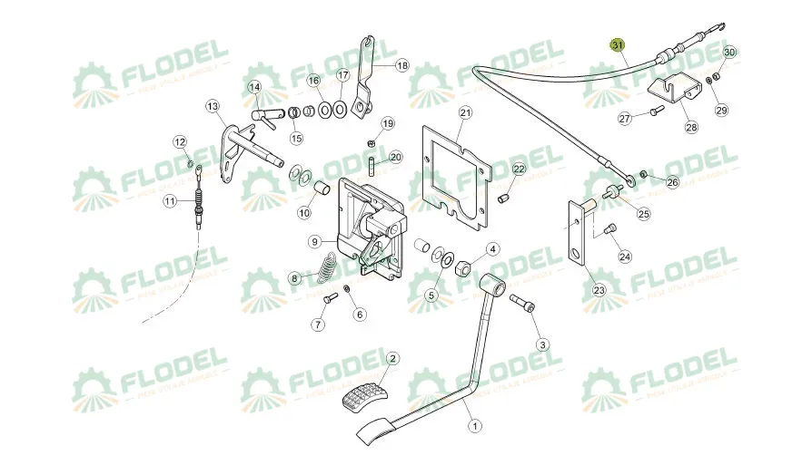 Cablu acceleratie tractor CLAAS 0026869560 Original CLAAS