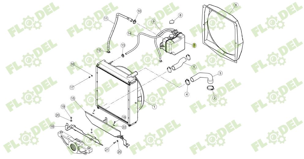 Vas expansiune tractor CLAAS 0010620702 Original CLAAS