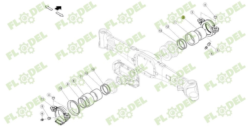 Bucsa punte fata CLAAS 6000103220 CARRARO
