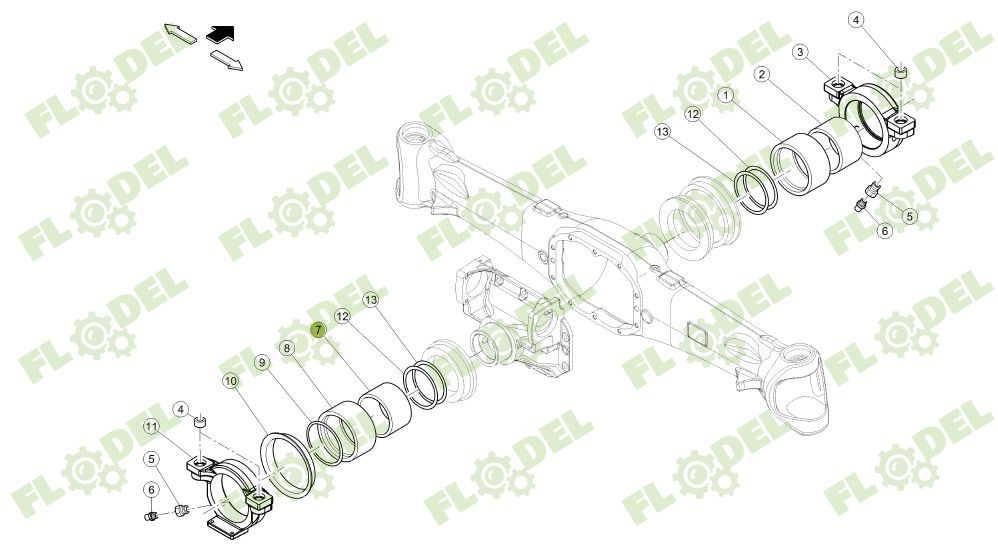 Bucsa punte fata CLAAS 6000103312 CARRARO