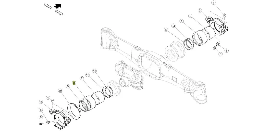 Bucsa punte fata CLAAS 6000103313 CARRARO