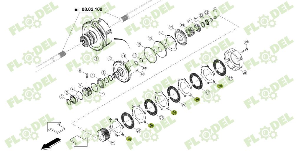 Disc priza putere CLAAS 6005019140 Original CLAAS