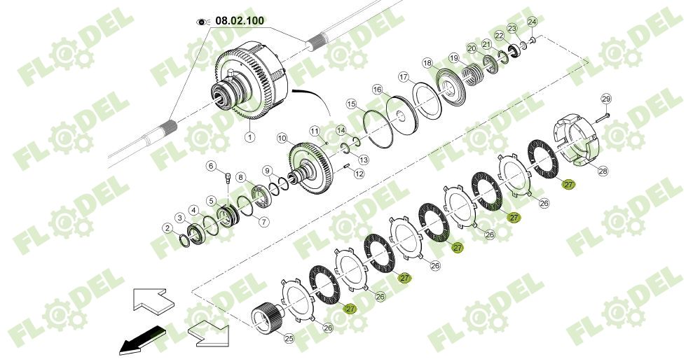 Disc frictiune priza putere CLAAS 0011571470