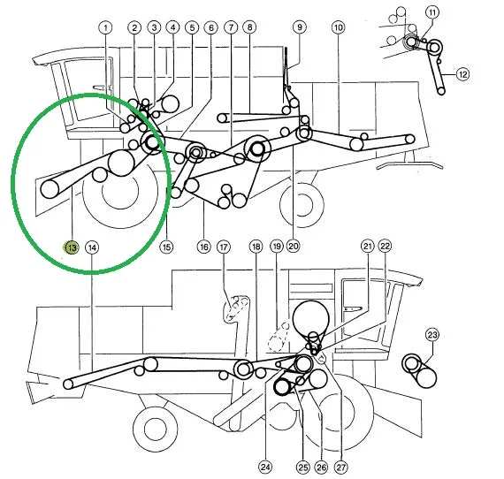 Set curea combina CLAAS 661301 GATES