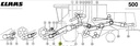 Curea combina CLAAS 644369 GATES 6692x22mm