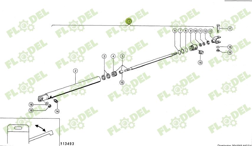 Cilindru hidraulic CLAAS  607035