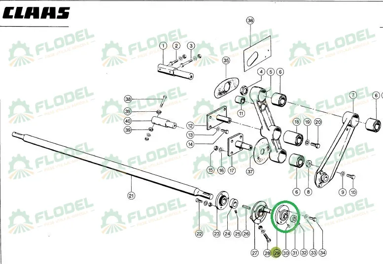 Lagar cu rulment CLAAS 647393 SNR PREMIUM