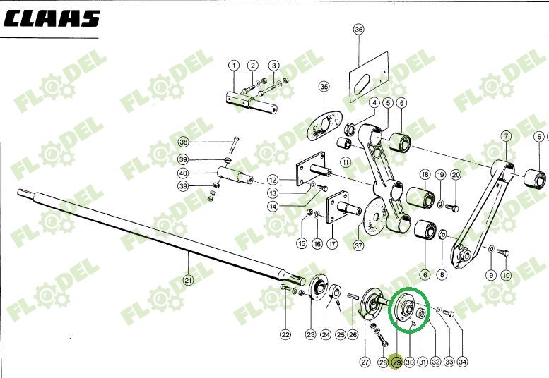Lagar cu rulment CLAAS 647393 SNR PREMIUM