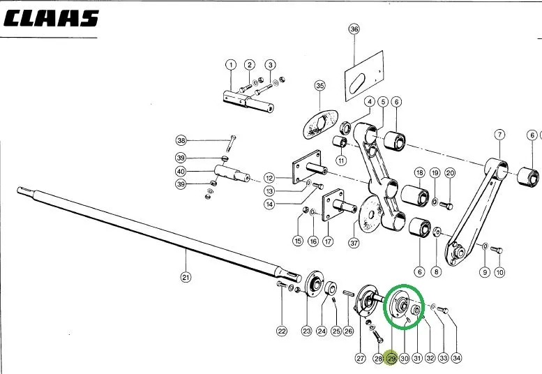 Lagar cu rulment CLAAS 647393 SNR PREMIUM
