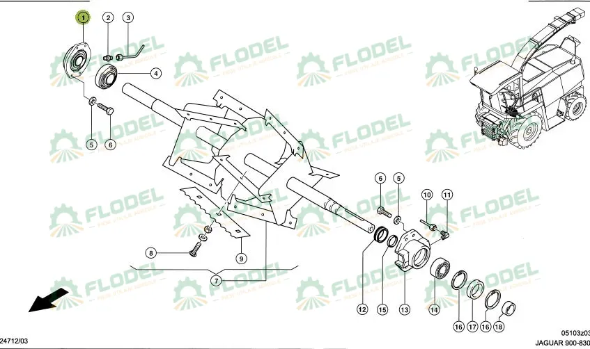 Lagar cu rulment Original CLAAS 0000677701