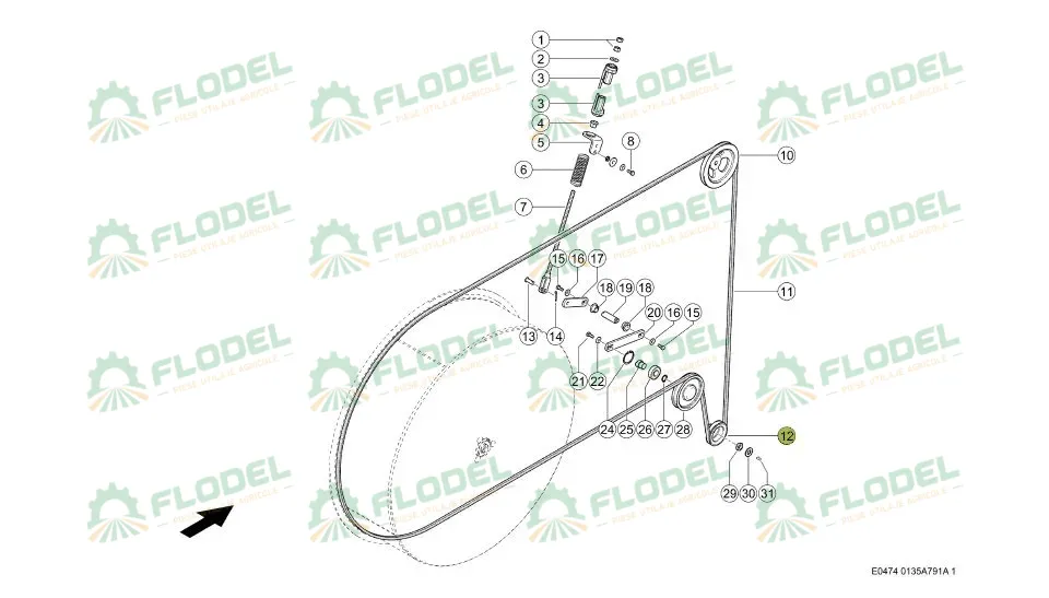 Fulie CLAAS 799061