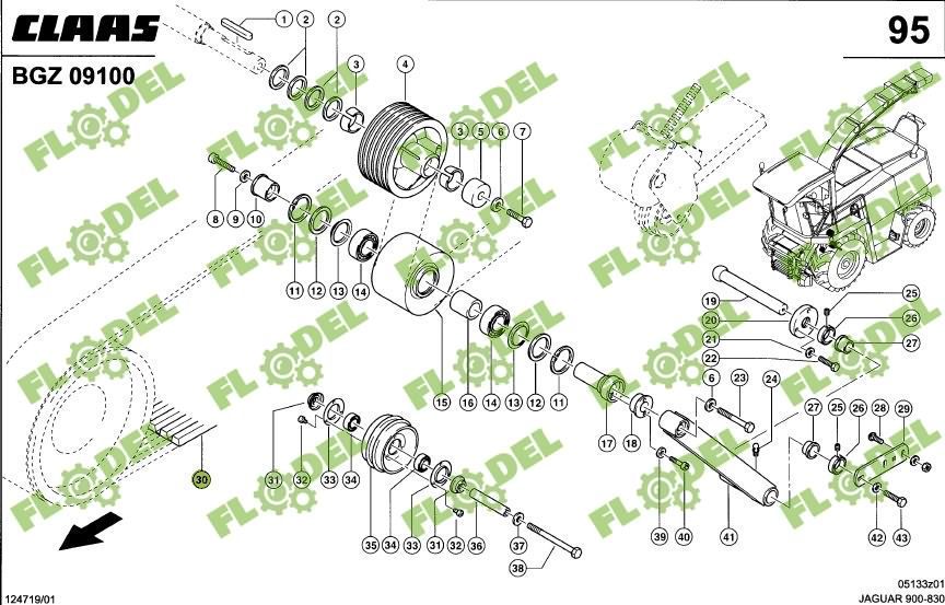Curea principala CLAAS JAGUAR 6HB 067746 GATES