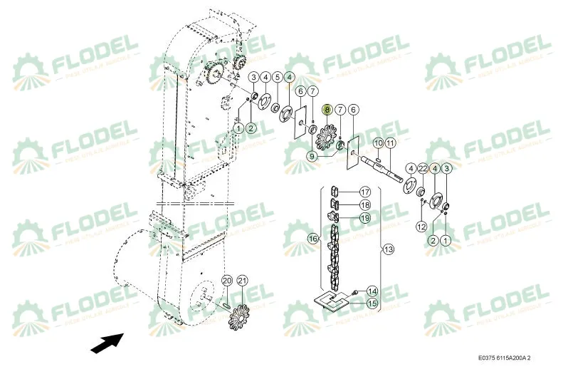 Pinion CLAAS LEXION Z11 600085