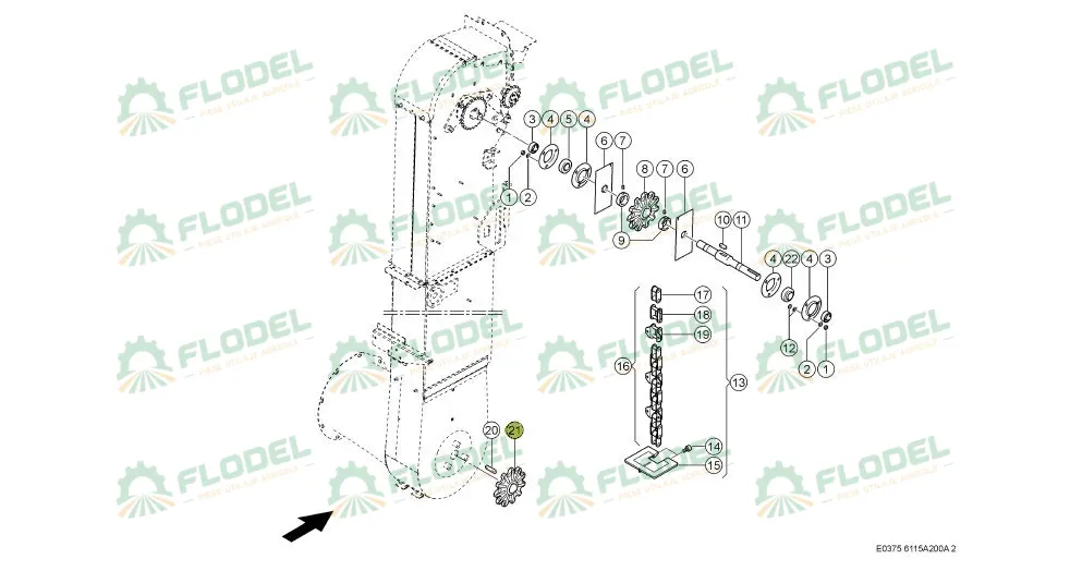 Pinion Z11 CLAAS 600087