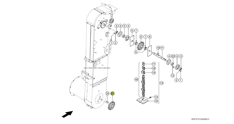 Pinion Z11 CLAAS 600087