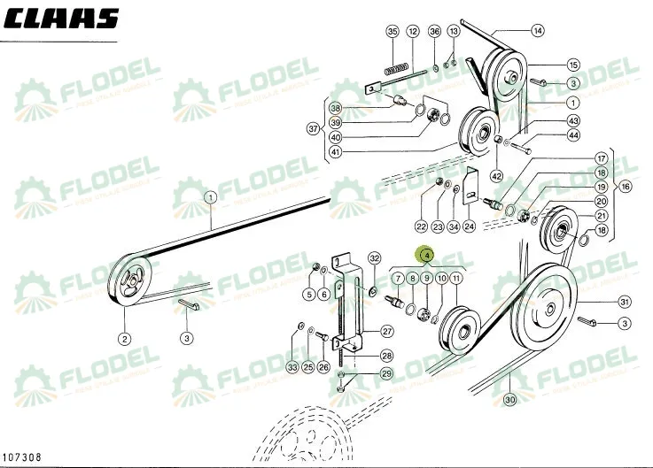 Fulie intinzator CLAAS 772170