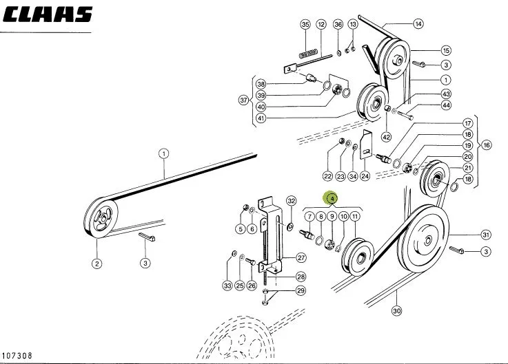 Fulie intinzator CLAAS 772170