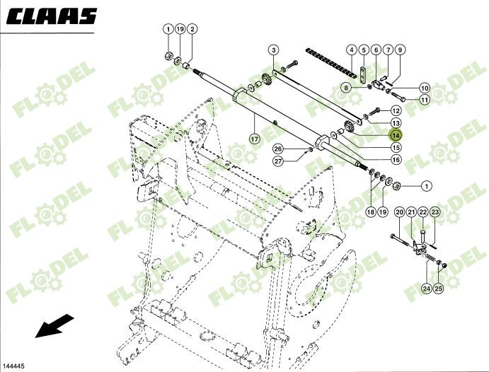 Pinion CLAAS JAGUAR Z13 985463