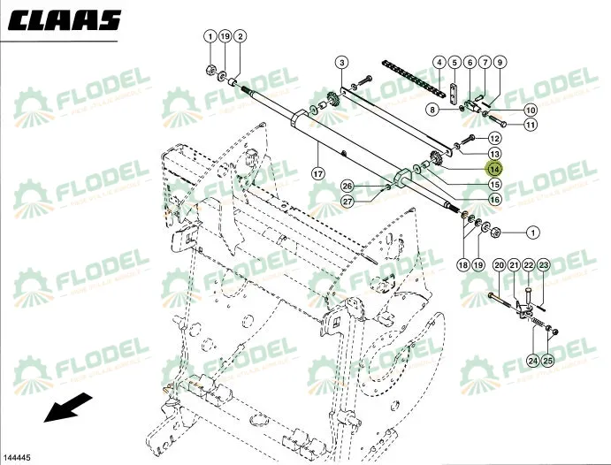 Pinion CLAAS JAGUAR Z13 985463