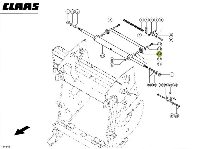 Pinion CLAAS JAGUAR Z13 985463