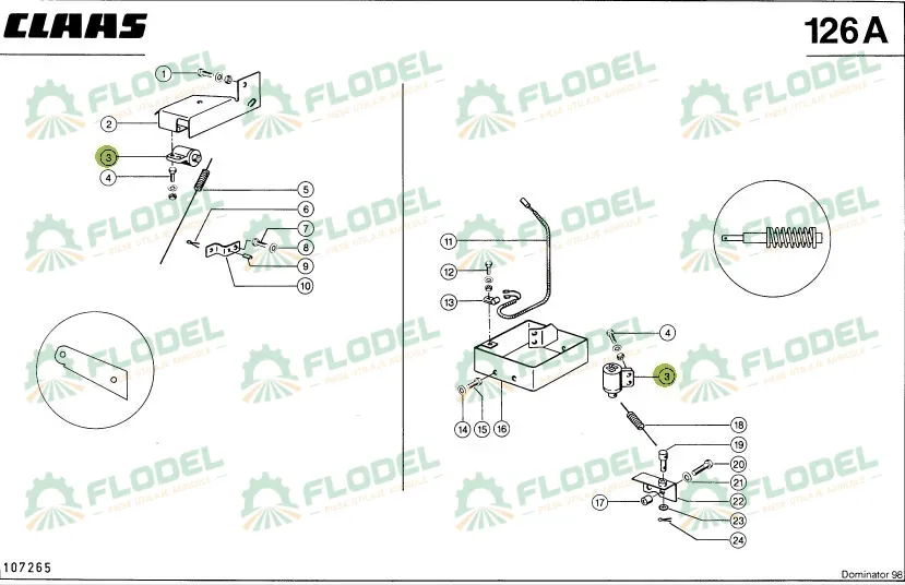 Potentiometru CLAAS 010820