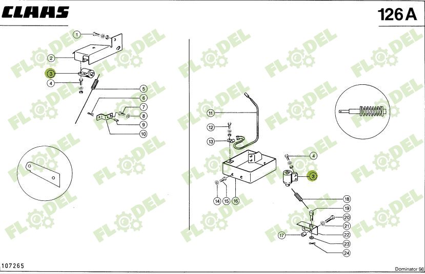 Potentiometru CLAAS 010820