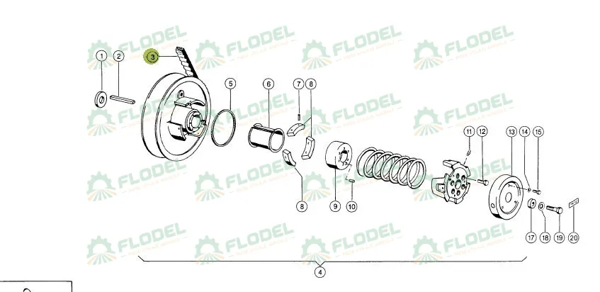 Curea combina CLAAS 603015 GATES