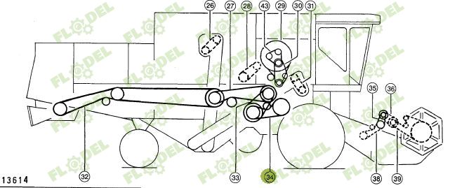 Curea combina CLAAS 3HB 661220 GATES