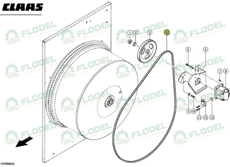 Curea combina CLAAS 821734 GATES