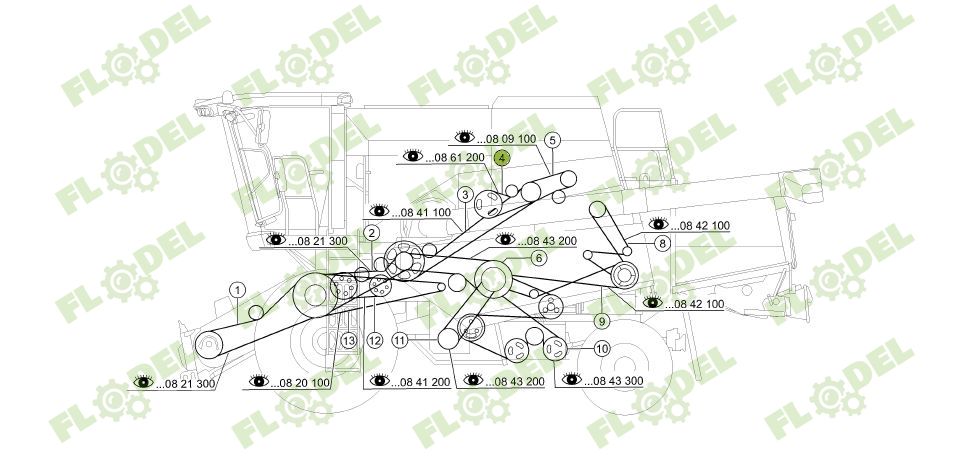 Curea combina CLAAS 2HB 661093 GATES