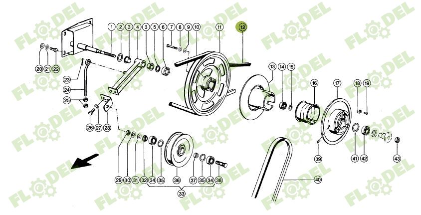 Curea combina CLAAS 644141 GATES
