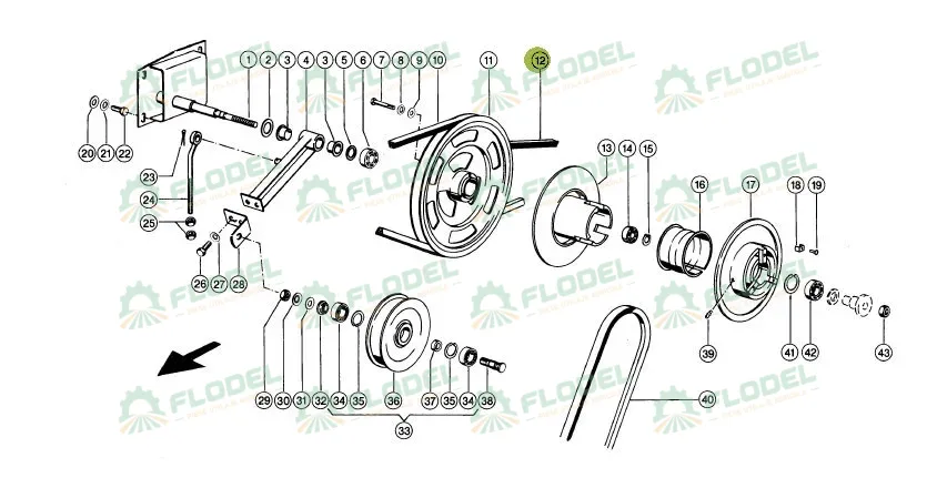 Curea combina CLAAS 644141 GATES