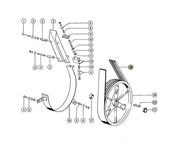 Curea 4HB combina CLAAS 661458 GATES