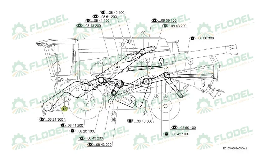 Curea combina CLAAS 549055 GATES
