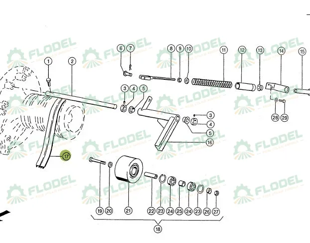 Curea combina CLAAS 2HB 544049 GATES
