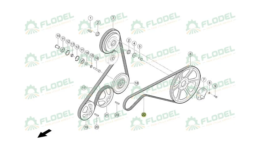 Curea combina CLAAS 314628 GATES