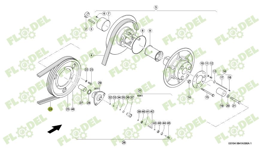 Curea combina CLAAS 2HB 061700 GATES